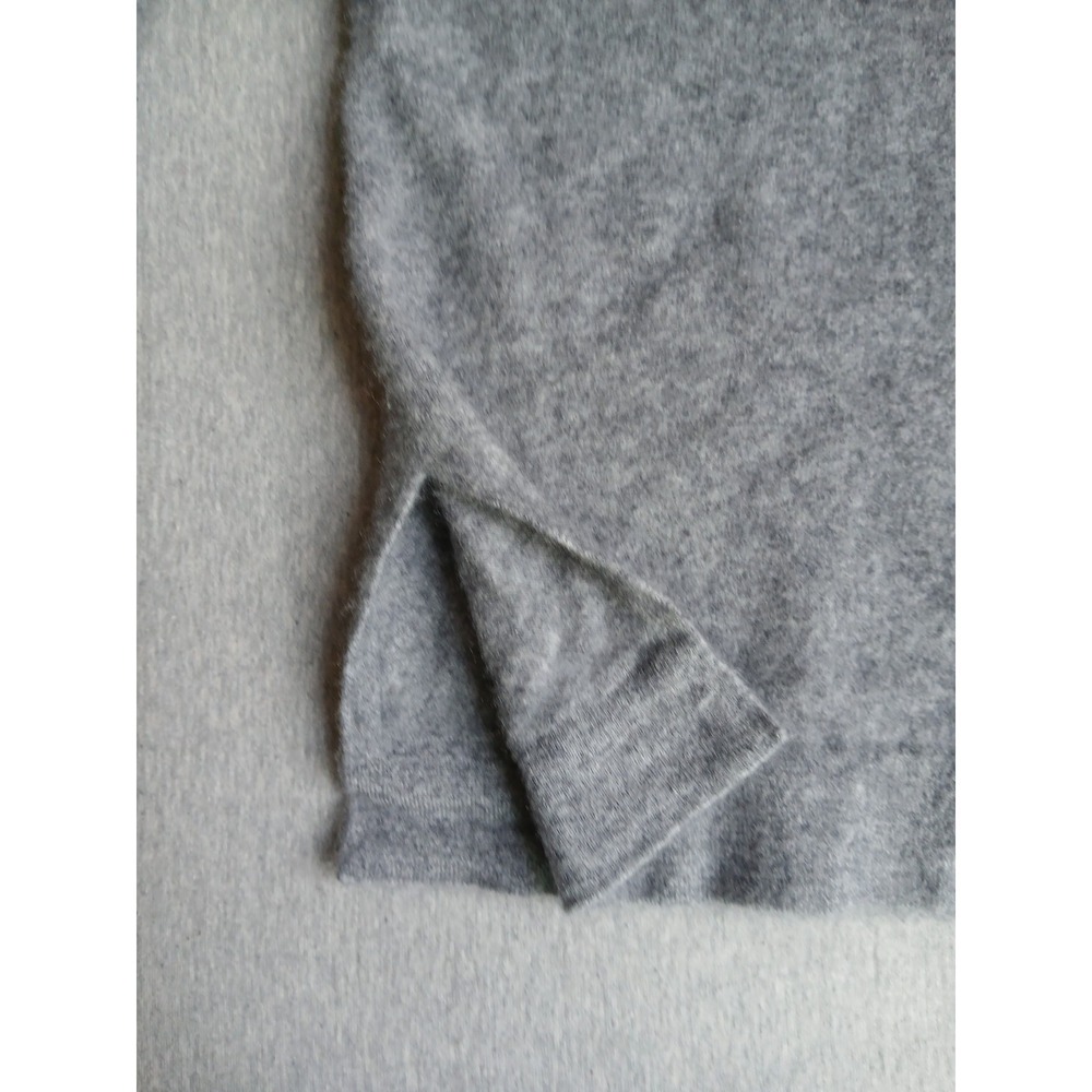 Made For Italic Sweater Medium Hoodie 100 Cashmere Italian Lagenlook Grey Luxe - Picture 8 of 12